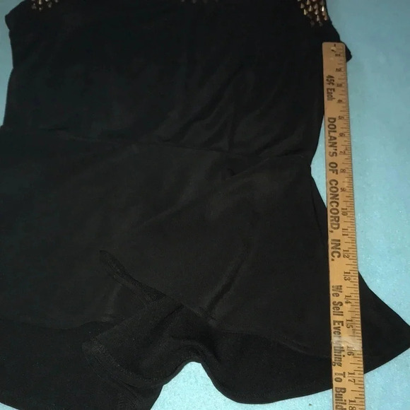 Spike blouse by RESERVED black peplum blouse size M - Picture 8 of 10
